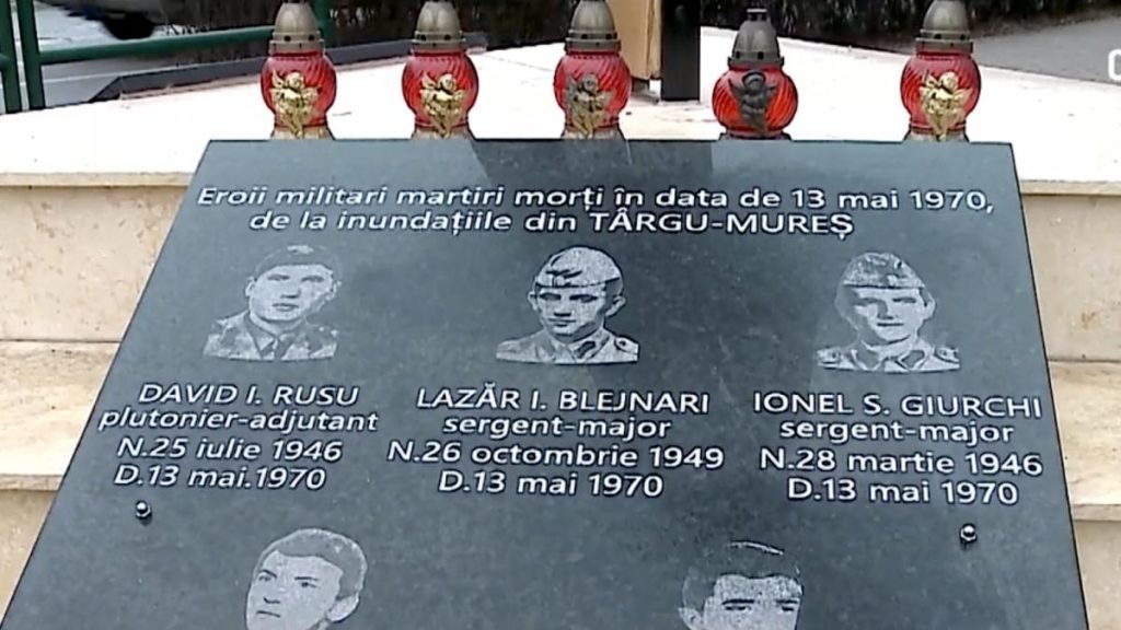Troita eroilor din Targu Mures Statuia romaneasca dedicata militarilor din 1970