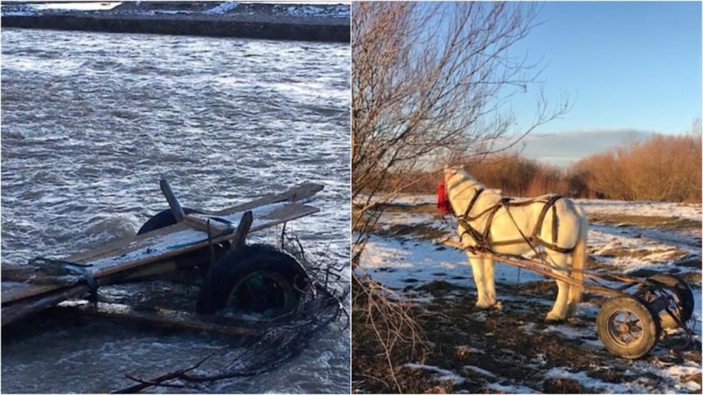 Un barbat a incercat sa treaca Moldova cu caruta
