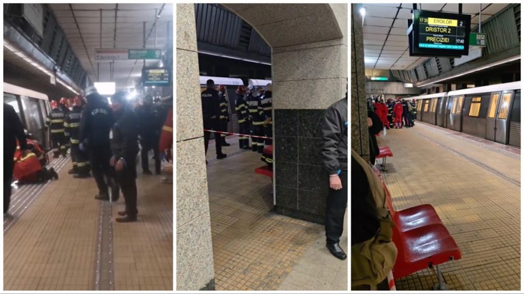 O fata de 15 ani s a aruncat la metrou Circulatia trenurilor oprita la statia Eroilor Bucuresti