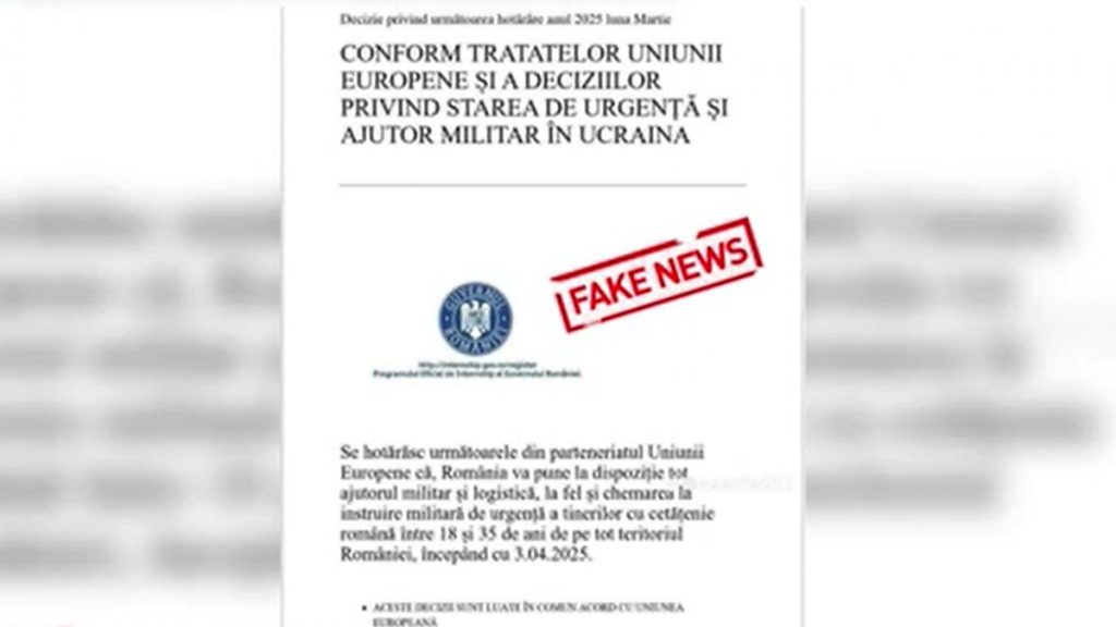 STIRE FALSA Pe WhatsApp circula un anunt despre convocarea barbatilor sub 35 de ani la instruire militara urgenta