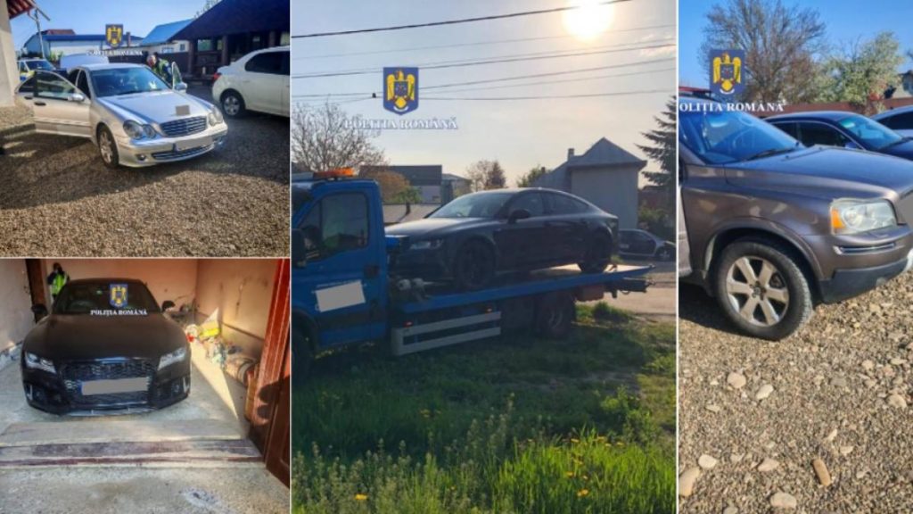 10 masini de lux gasite la suspecti de furt de 1400000 euro din casa unui notar din Suceava