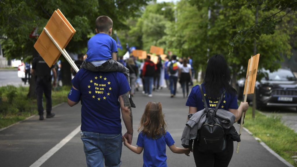 Un singur drum Europa Mitinguri pro UE in Romania
