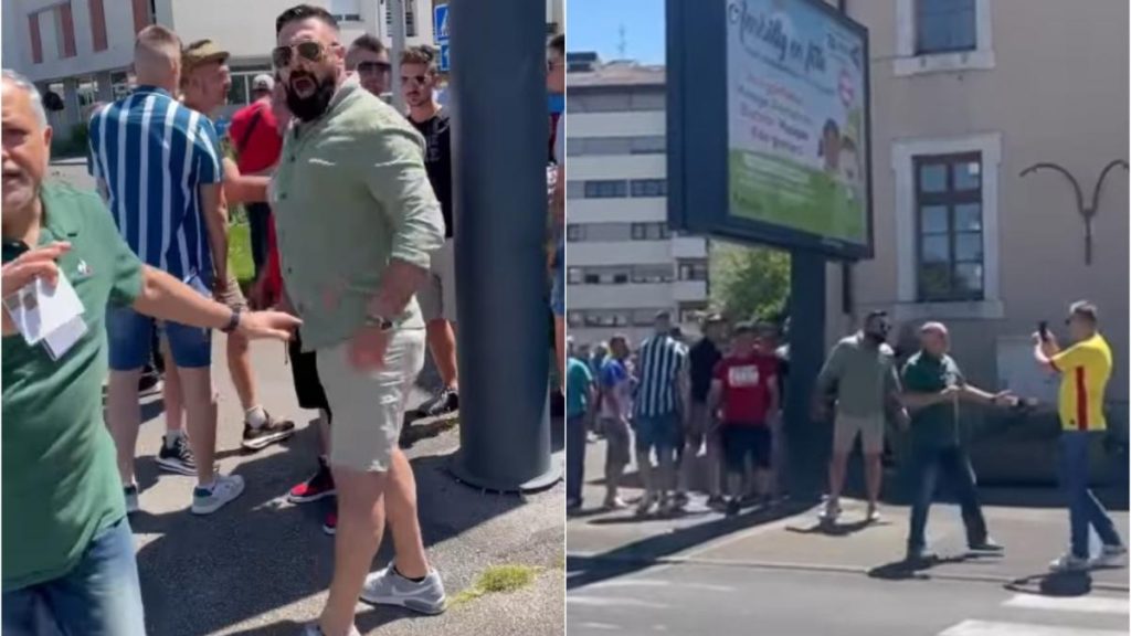 Violente la sectia de votare din Franta scandal cu fanii lui Simion
