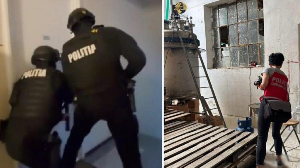 Laborator de droguri sintetice descoperit in Brasov