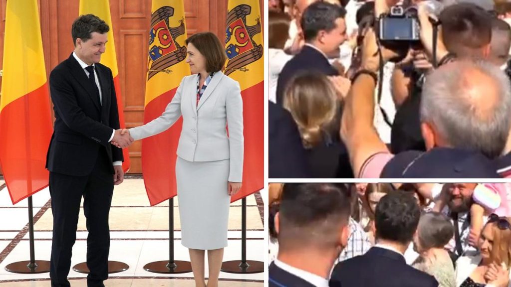Presedintele Nicusor Dan intalnire cu oamenii la Chisinau