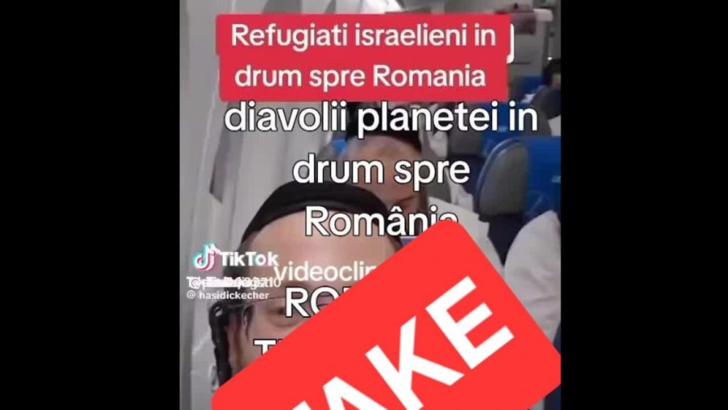 Stiri false despre refugiati israelieni in Romania