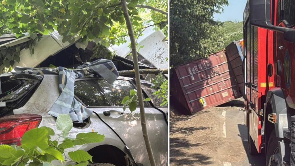 accident mortal in tulcea doua masini un camion 8 raniti