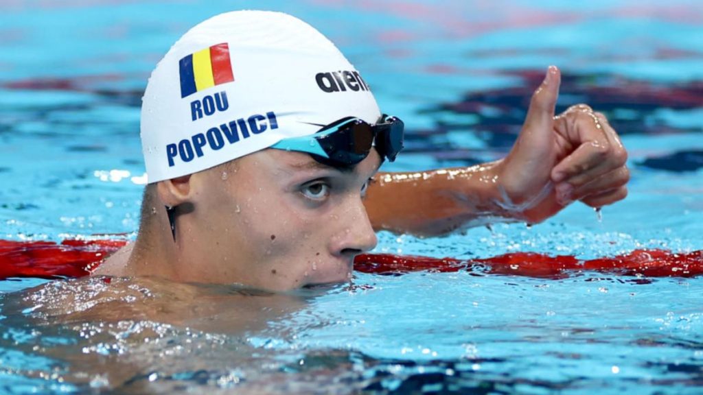David Popovici s a calificat in finala de 200 m liber