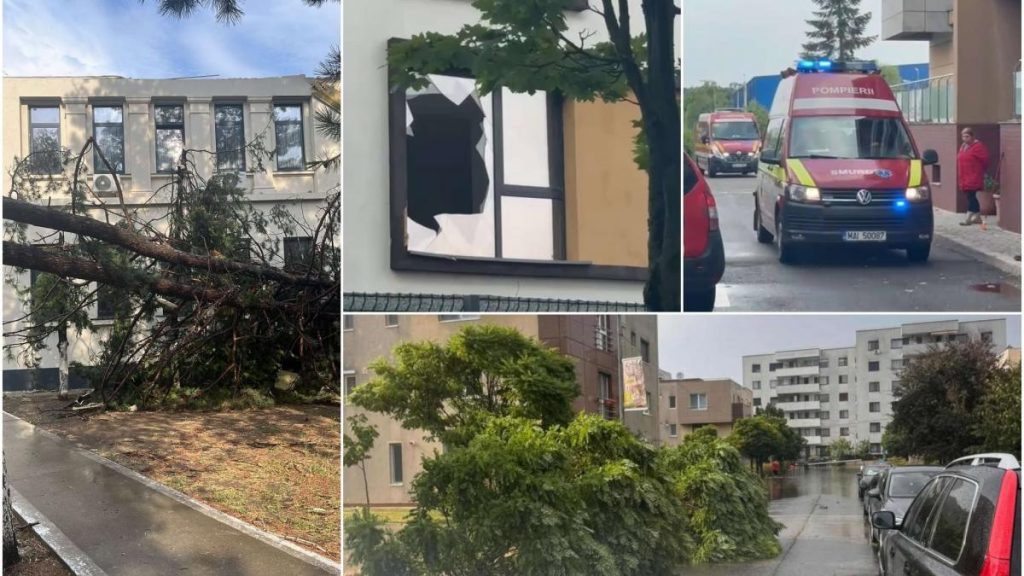 Furtuna devastatoare in Bucuresti o femeie ucisa