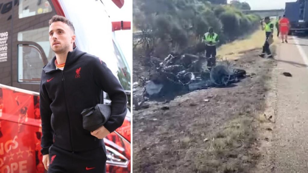 Imagini de la accidentul fatal al lui Diogo Jota