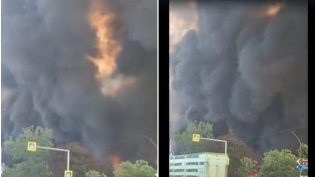 Incendiu urias la fabrica de cherestea din Prahova