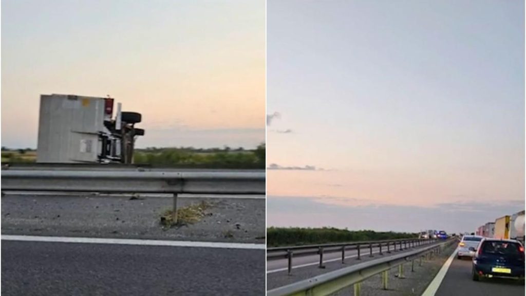 Accident fatal pe autostrada A1 trafic blocat