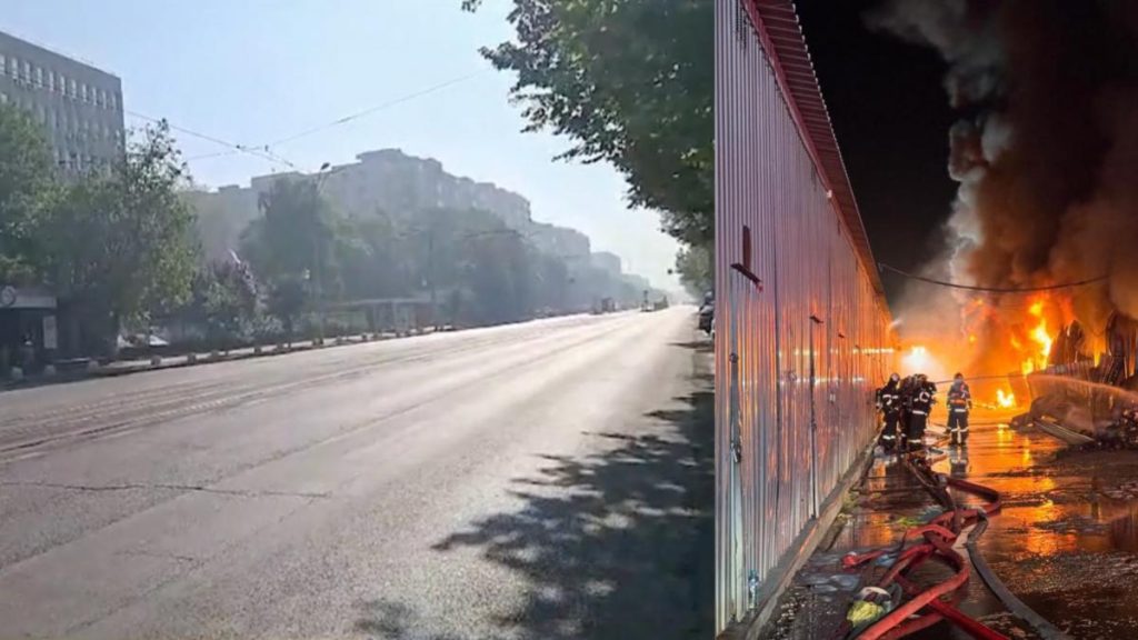 Aerul din Bucuresti este irespirabil dupa incendiu