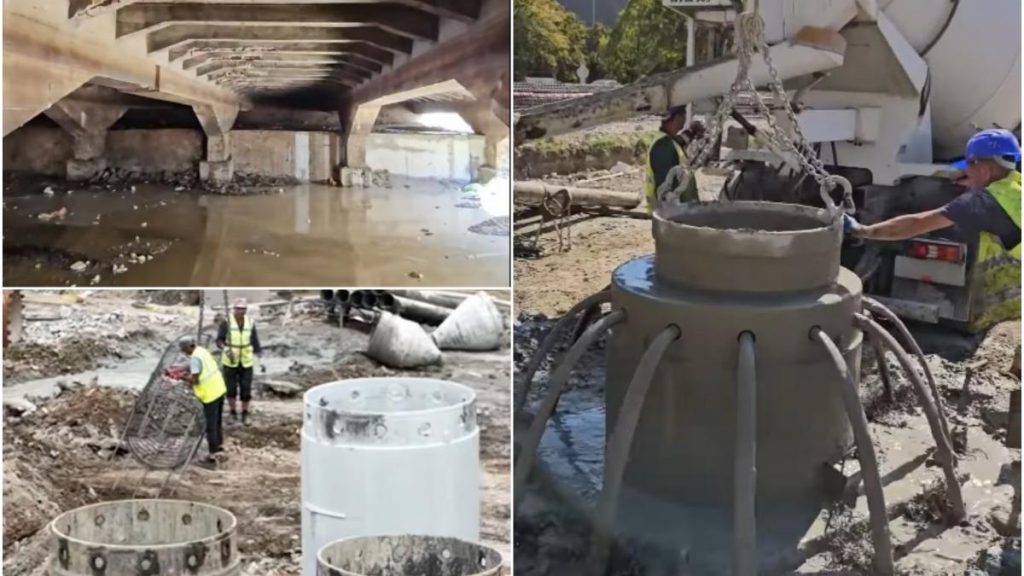 Imagini de pe santierul Planseului Unirii din Bucuresti