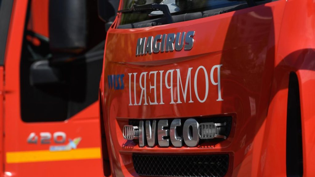 O masina de pompieri a ars in timpul interventiei