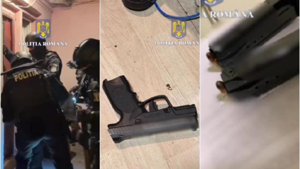 Barbat din Bucuresti avea pistol si cartuse in pat