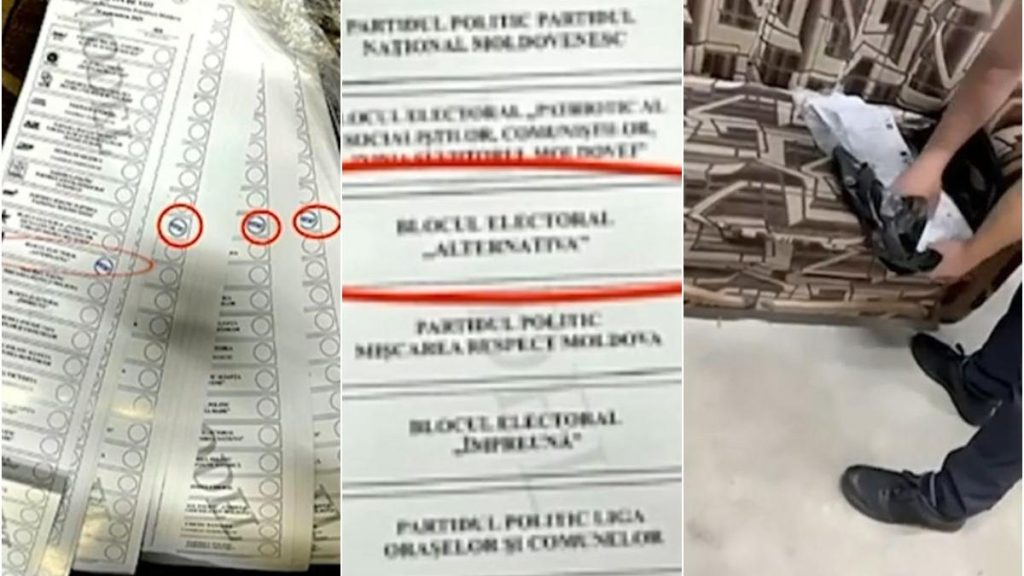 Buletine de vot stampilate pro rus gasite in Chisinau