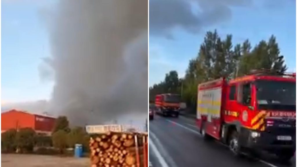 Explozie si incendiu la fabrica de pal din Sebes patru raniti