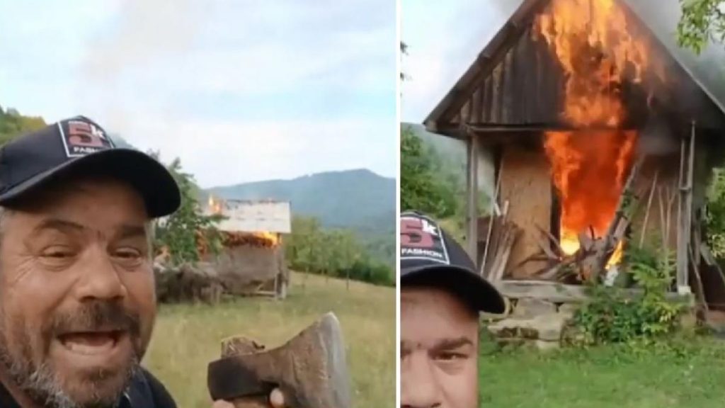 Incendiu provocat de recidivist in Maramures