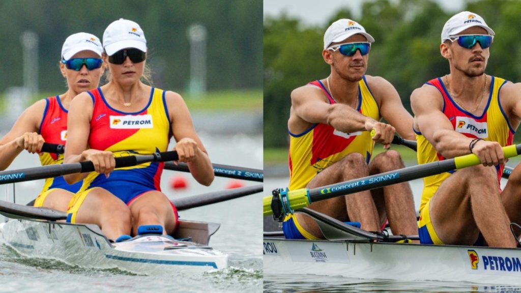 Medalii pentru Romania la Mondiale aur si argint la dublu rame