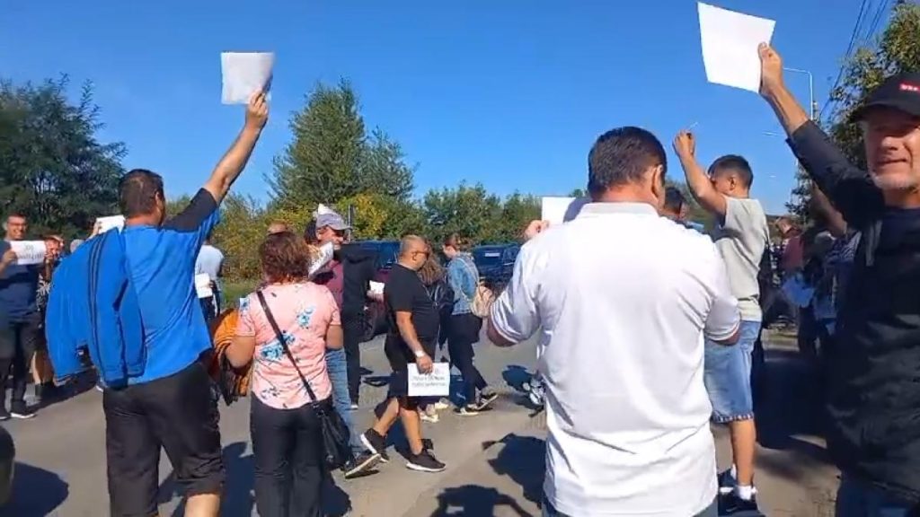 Protest la ArcelorMittal Hunedoara pentru inchiderea combinatului