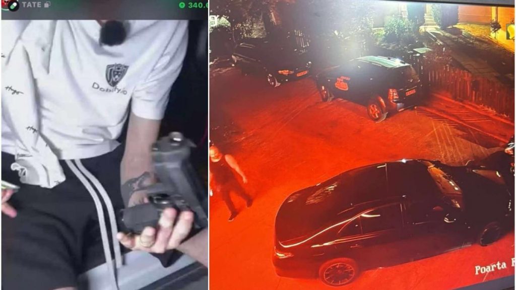 Un barbat cu arama de airsoft a fost arestat langa casa fratilor Tate