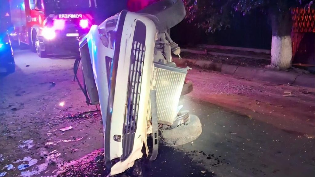 accident grav in giurgiu cu minore si tineri raniti