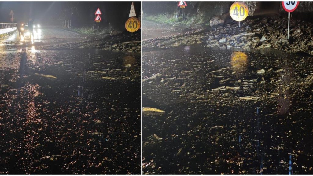 Căderi de pietre pe Valea Oltului, trafic alternativ la Boiţa Caderi de pietre pe Valea Oltului trafic alternativ la Boita