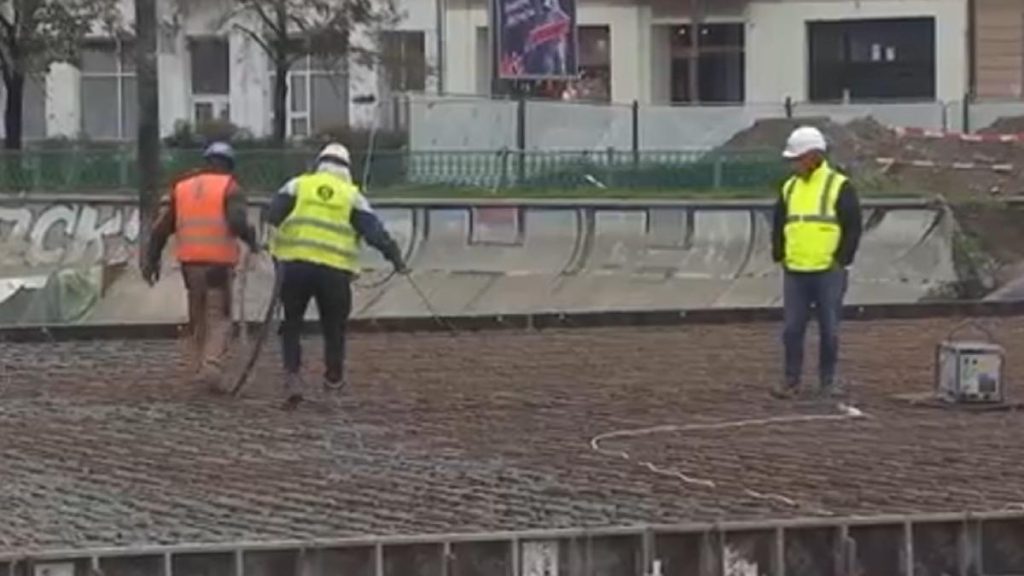 Lucrarea la planseul Unirii avanseaza rapid