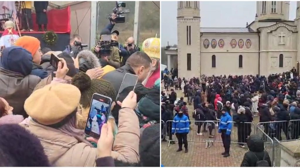 Mii de pelerini la slujba de la Mănăstirea Sfântul Andrei Mii de pelerini la slujba de la Manastirea Sfantul Andrei