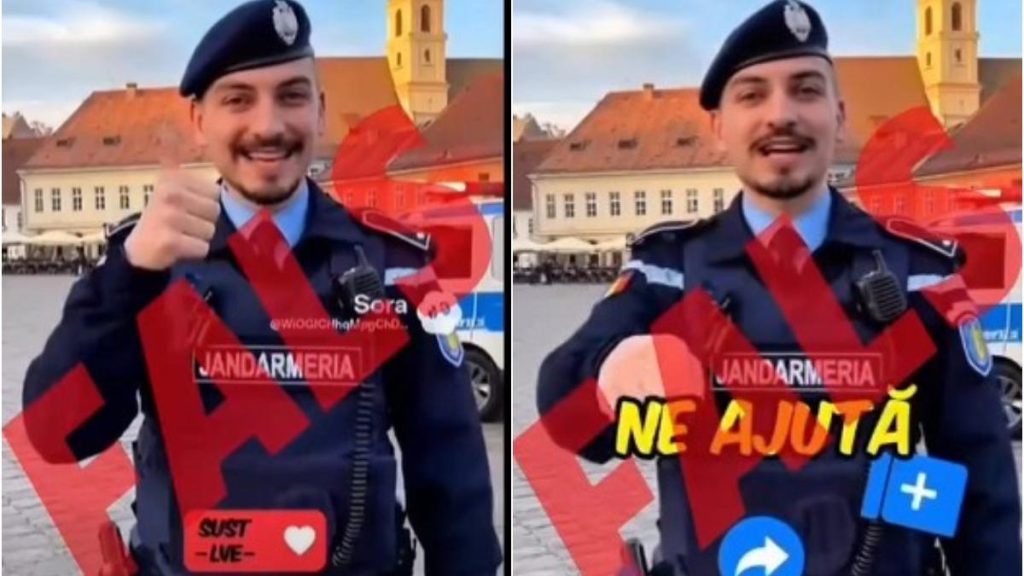 videoclip fals ai cu jandarm sprijinind pe calin georgescu precizarile jandarmeriei