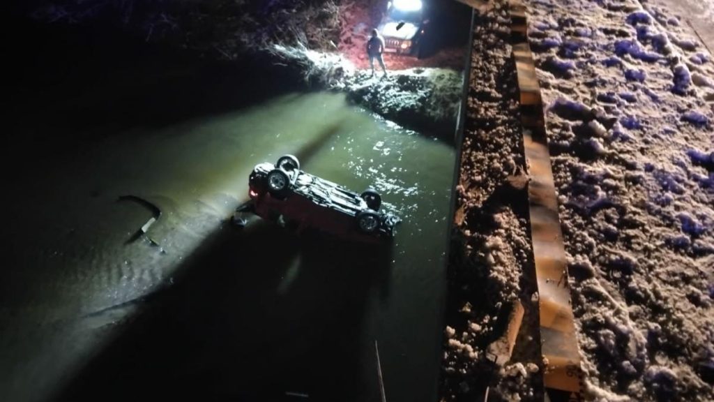 Accident grav in Valcea sofer cu viteza excesiva ajuns in rau