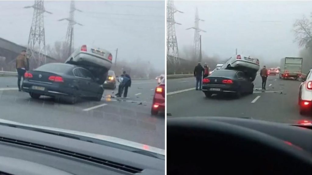 Accident socant la Galati din cauza ceii si vitezei