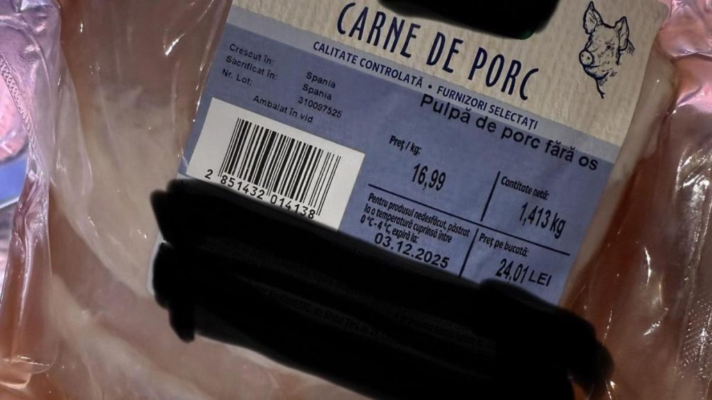 Avertisment ANPC carna ambalata de la supermarket