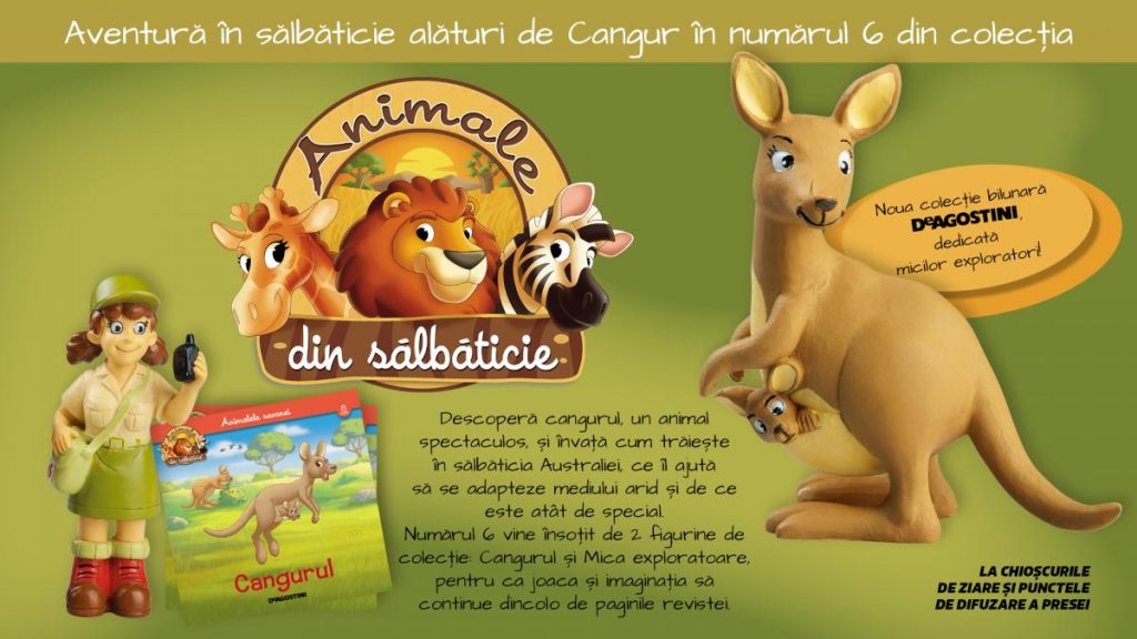 Cangurul o descoperire in colectia Animale salbatice