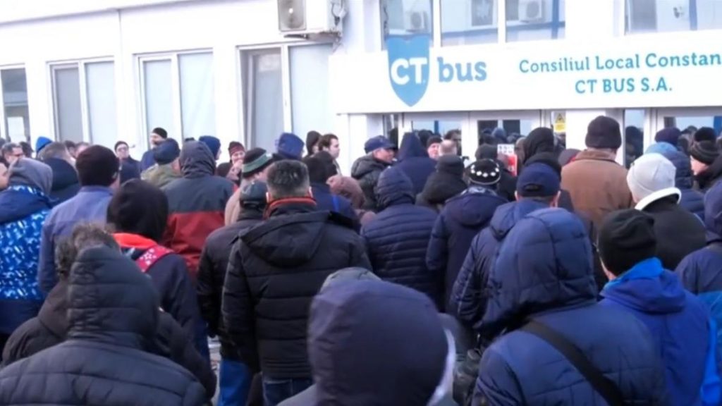 Constanta paralizata de greva transportului public