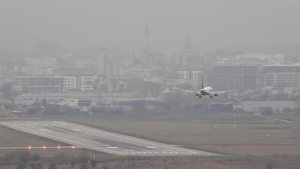 Imagini spectaculoase de pe Aeroportul din Cluj