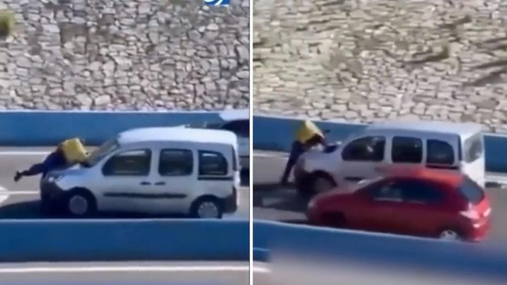 Livrator lovit de șofer drogat, târât 3 km Livrator lovit de sofer drogat tarat 3 km