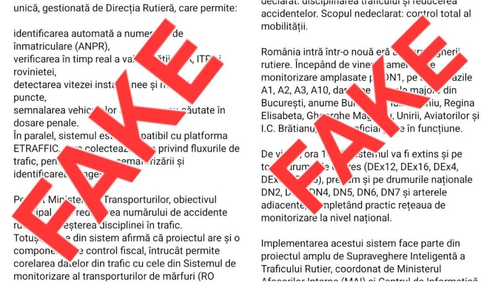 MAI avertizează despre un fake-news privind supravegherea cetățenilor MAI avertizeaza despre un fake news privind supravegherea cetatenilor