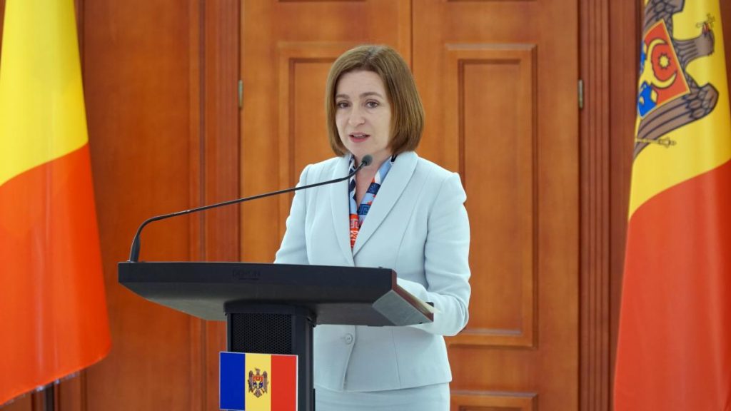 Maia Sandu de Ziua Romaniei Pacea si democratia sunt amenintate