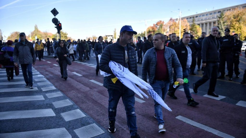 Protest la Cotroceni pentru medierea conflictului social
