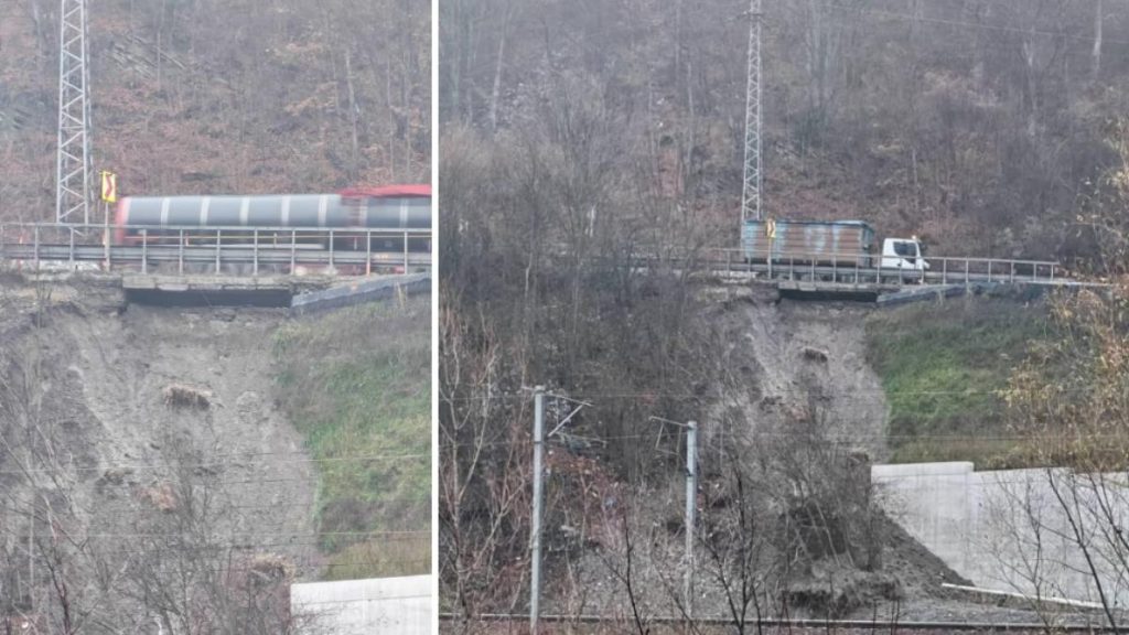 Restricţii pe DN1 după alunecare de teren la Comarnic Restrictii pe DN1 dupa alunecare de terren la Comarnic