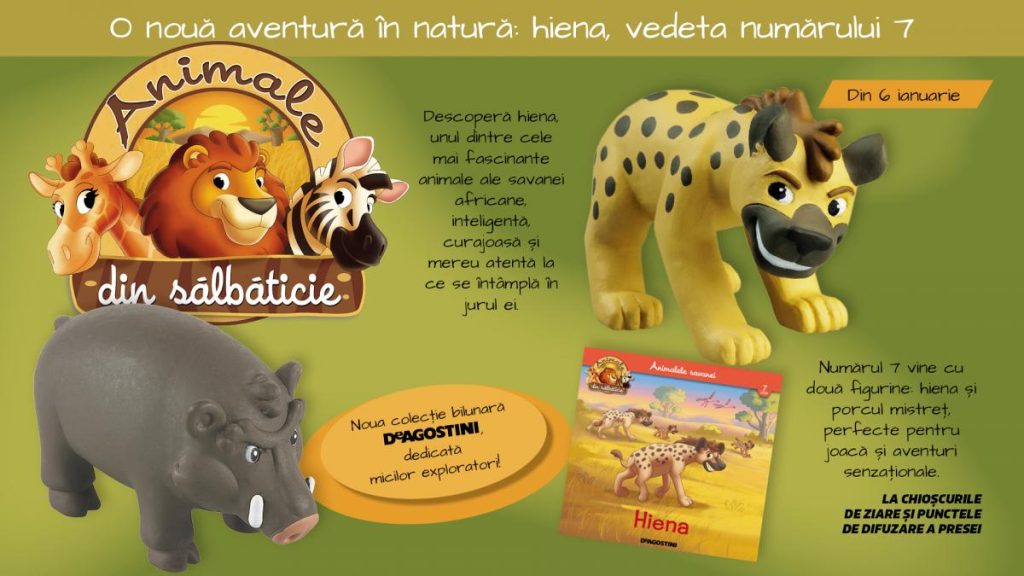 Aventura in savana hiena vedeta colectiei Animale