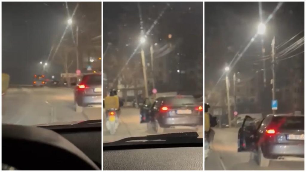 Inca un curier agresat un sofer a provocat un livrator in trafic si a incercat sa l loveasca cu