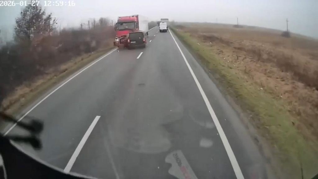 Momentul tragediei din Timis in care sase persoane si au pierdut viata a fost inregistrat Soferul microbuzului