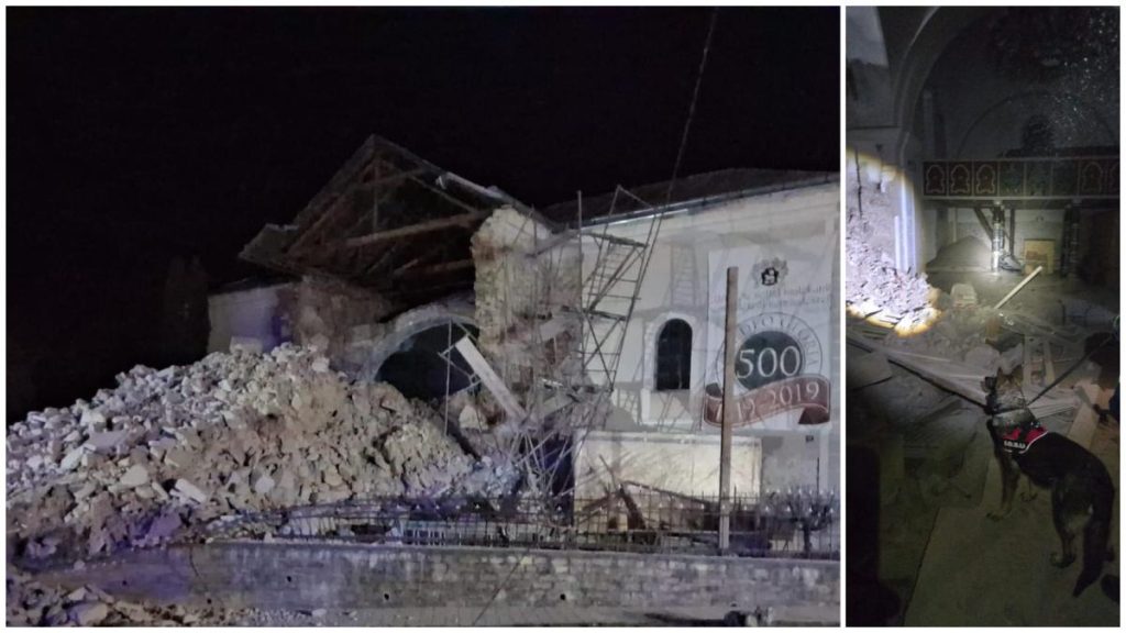 Alerte intr un oras din Salaj Turla unei biserici s a prabusit iar salvatorii cauta victime sub daramaturi