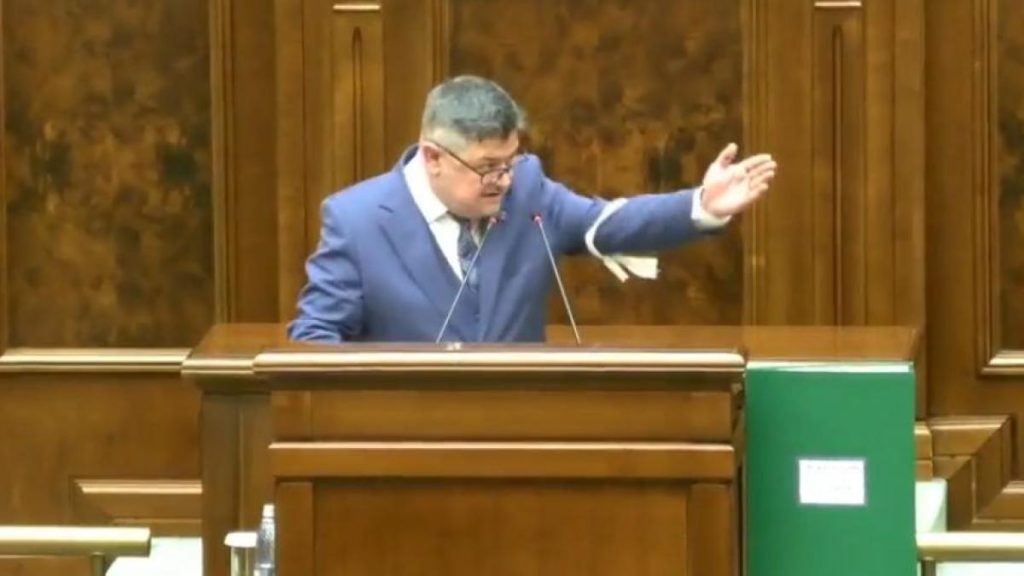 Daca nu il escortati din sala o fac eu Scandal in plenul Senatului Ninel Peia a dorit sa