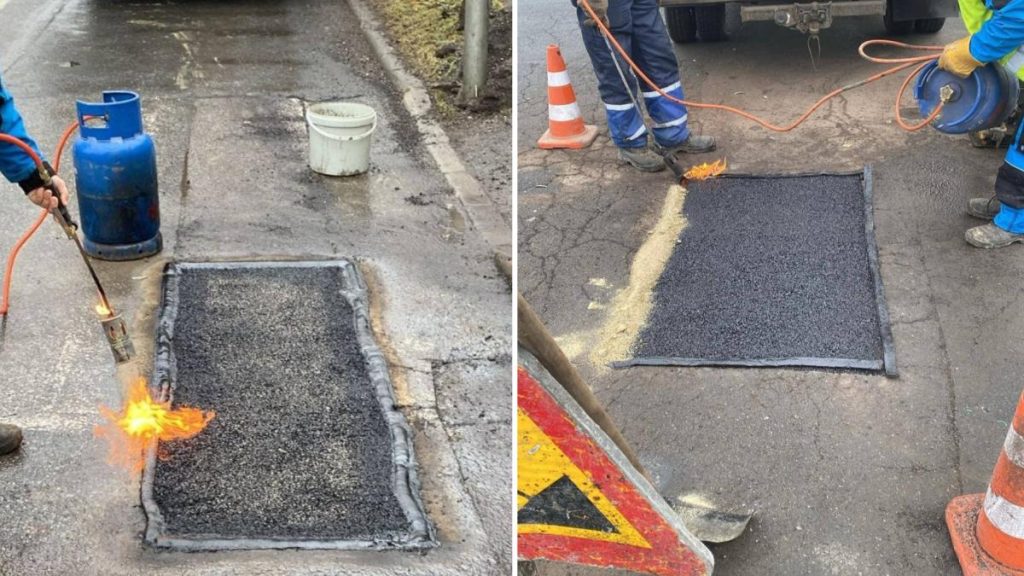 O primărie de sector din București a început să repare gropile semnalate de șoferi pe Waze:… O primarie de sector din Bucuresti a inceput sa repare gropile semnala te de soferi pe Waze