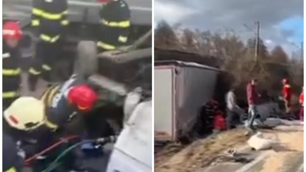 Încă o tragedie pe drumul unde și-au pierdut viața suporterii greci. Duba în care se aflau un bărbat și copiii… inca o tragedie pe drumul unde si au pierdut viata suporterii greci duba in care se aflau un barbat si copiii