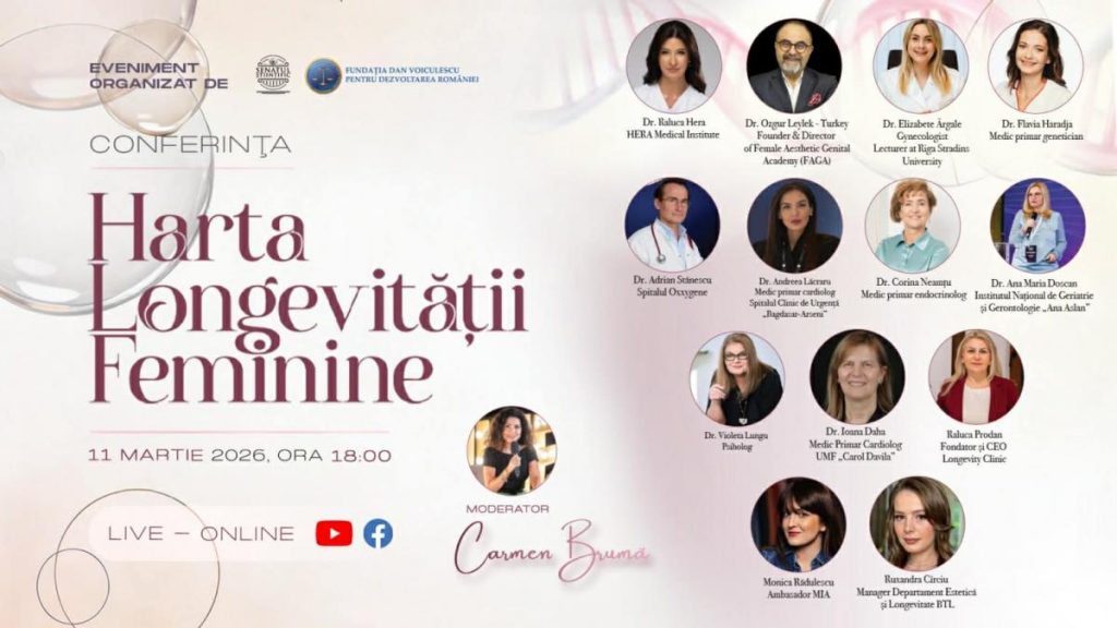 Descopera secretul care ajuta femeile sa traiasca mai mult la Conferinta online Harta
